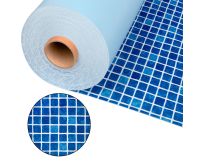 Poolfolie Cefil Touch Passion Mediterraneo (blaue Mosaikoptik)