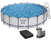 Frame-Pool Bestway 56462 (549x122 cm) mit Kartuschenfilter, Leiter und Abdeckung
