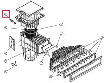 Deckelklammer X-Line für Skimmer Hayward X-Pro 600