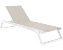 Sonnenliege Aquajoy Tropic (weiß mit graubraun)