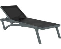 Sonnenliege Aquajoy Pacific (dunkelgrau mit schwarz)