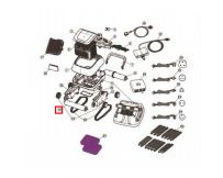 Zylindrisches Vorderrohr (montiert) für Poolroboter Aquaviva Black Pearl 7310 (71150)