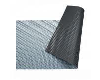 Solarabdeckung Aquaviva Platinum Bubbles Gray 500 µm, Breite 6 m (30 laufende Meter), silber/grau