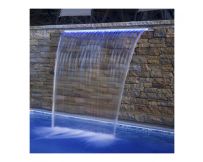 Wand-Wasserfall Emaux mit LED-Beleuchtung