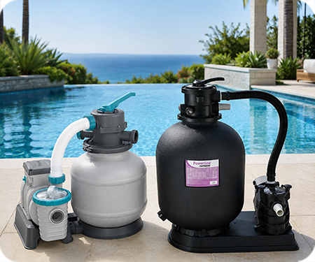 Pool-Filteranlage für sauberes Wasser