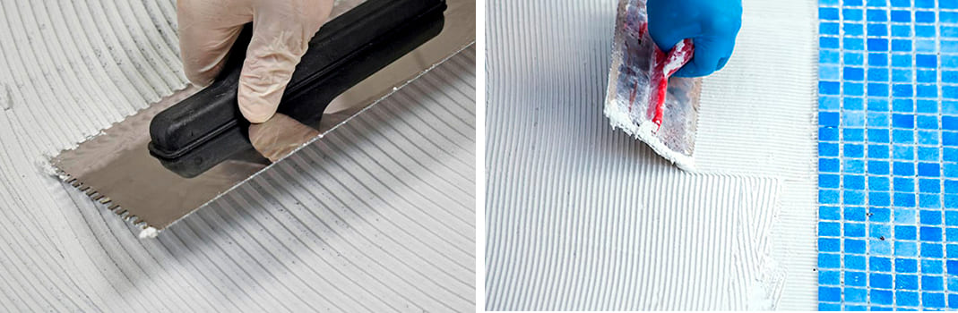 Przygotowanie do montażu mozaiki