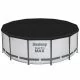 Frame Pool Bestway 5618W (396 x 122 cm) mit Kartuschenfilter, Leiter und Schutzmarkise