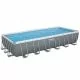 Frame Pool Bestway 56475 (732x366x132 cm) mit Sandfilter, Leiter und Markise
