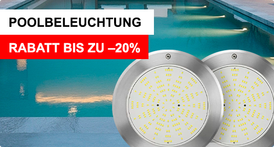 Beleuchtung für Pools